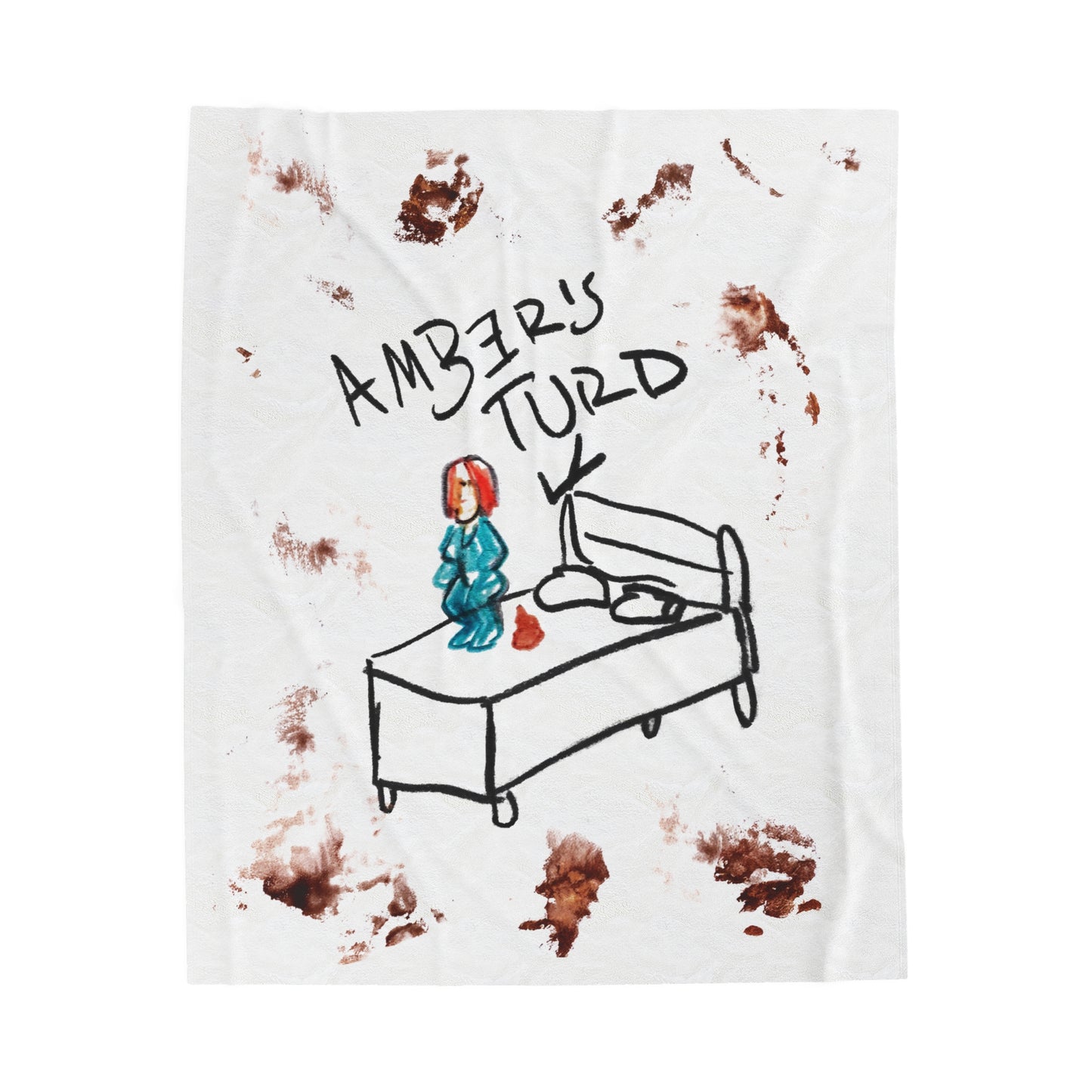 Amber Turd Plush Blanket