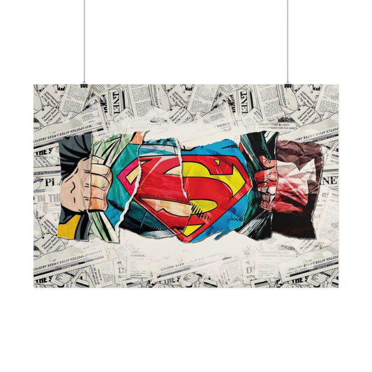 Superman Newspaper Collage