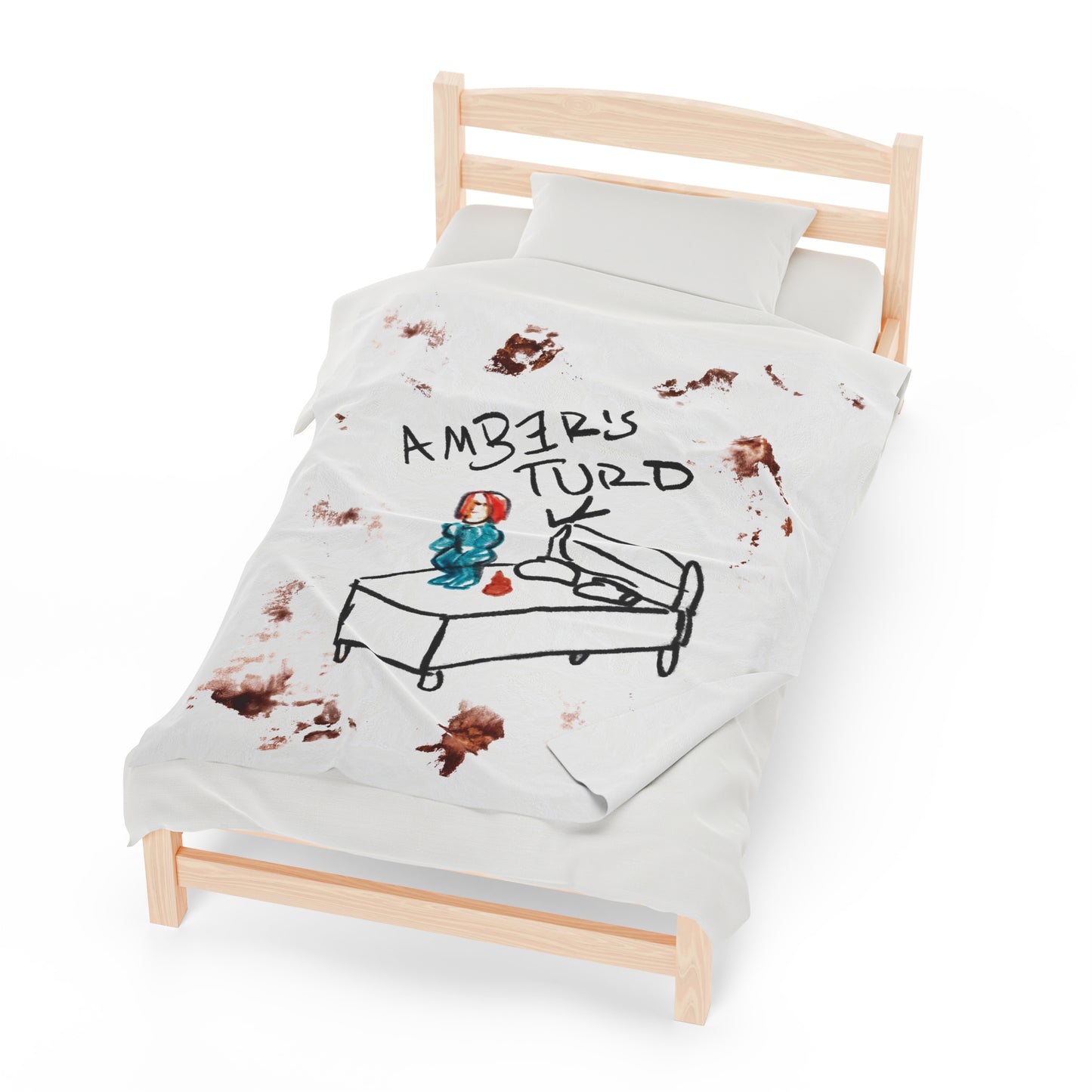 Amber Turd Plush Blanket