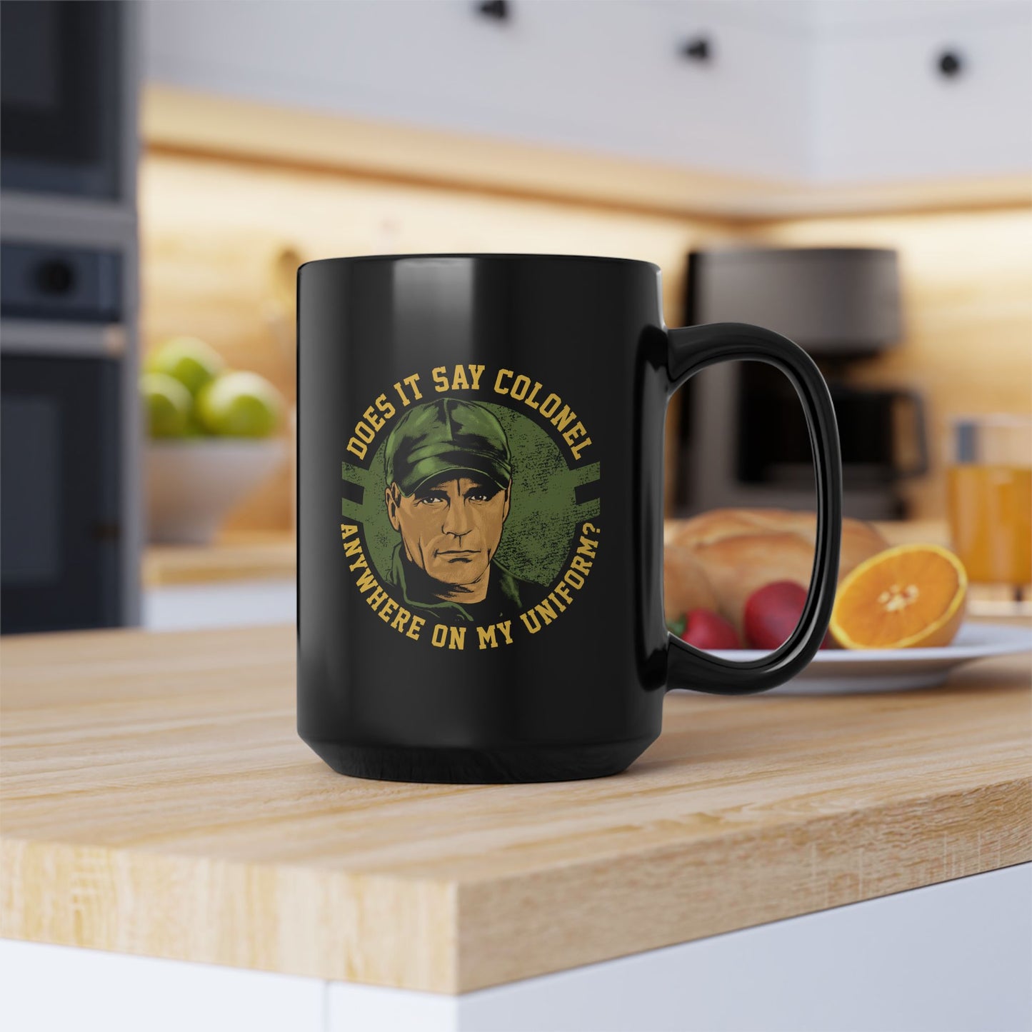 Does it say Colonel Mug